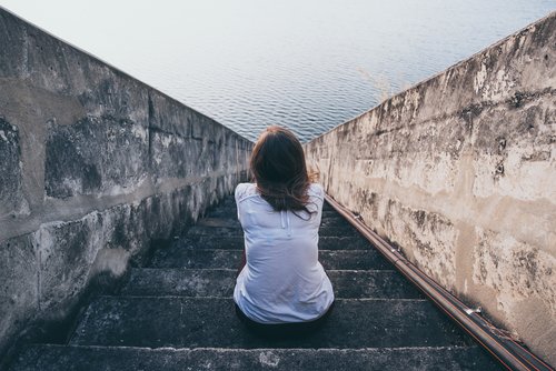 Woman meditating