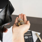 person out of money due to alimony