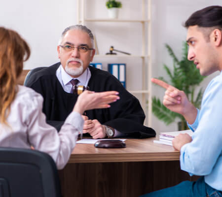 couple getting a divorce