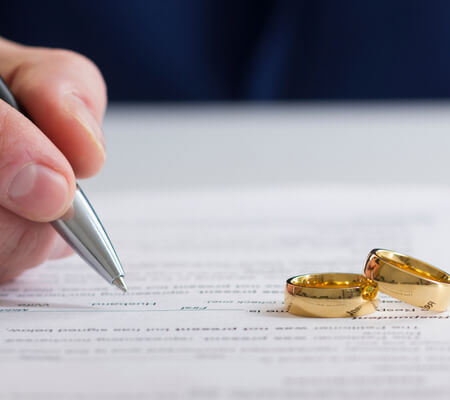 person going through divorce